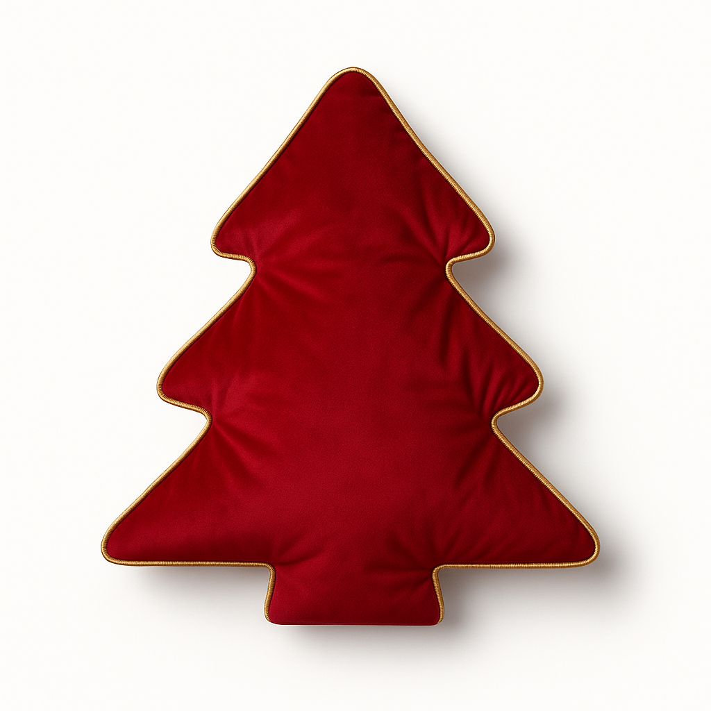 czerwona-poduszka-z-weluru-choinka